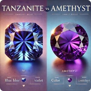 💜Tanzanite and Amethyst Gemstones💜